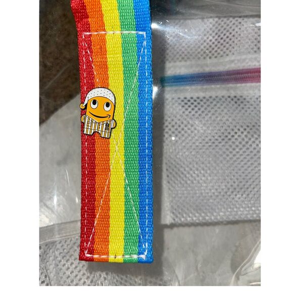Clear backpack, Heavy Duty Transparent School Backpack Rainbow Straps - Picture 9 of 12